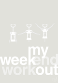 plakat: my weekend workout - painters white-Vin-A1two3