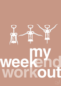 plakat: my weekend workout - powder-Vin-A1two3