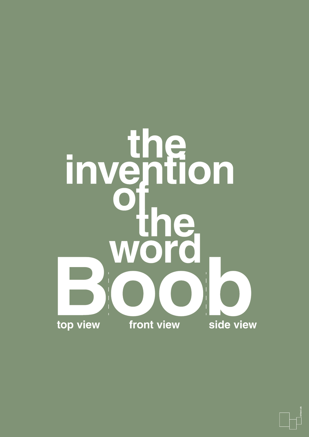 plakat: the invention of the word Boob - jade-Humor-A1two3