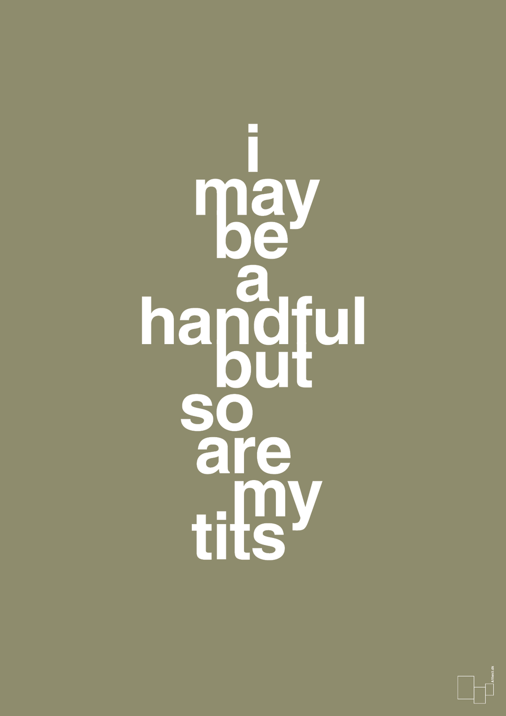 plakat: i may be a handful but so are my tits - misty forrest-Frække-A1two3