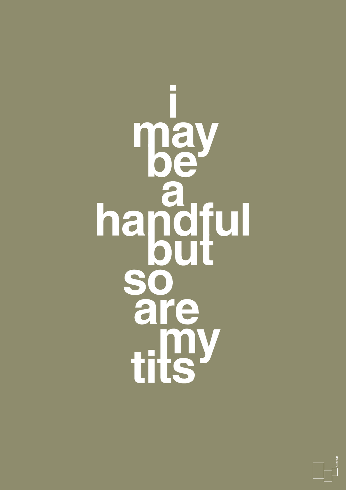 plakat: i may be a handful but so are my tits - misty forrest-Frække-A1two3