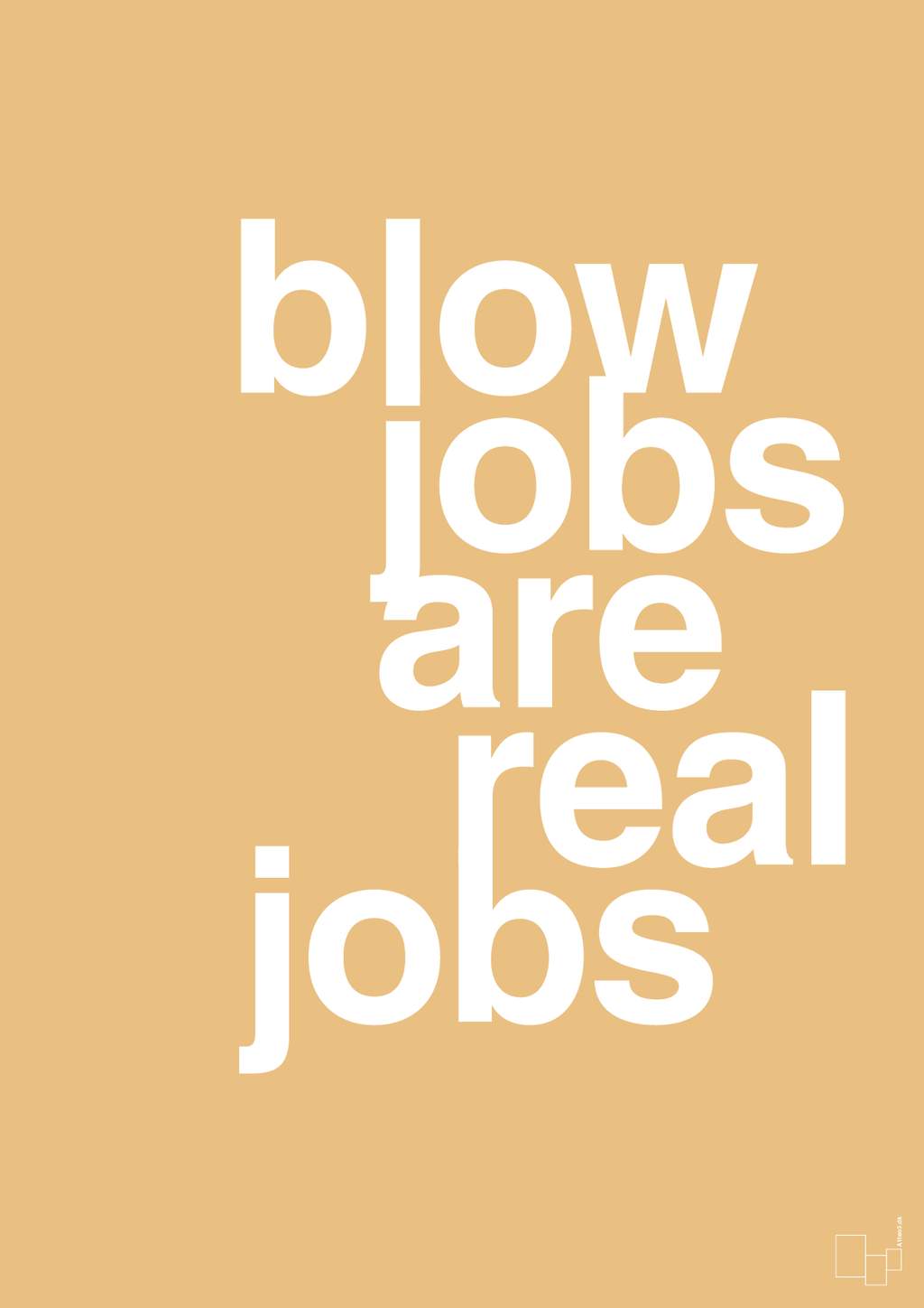 plakat: blowjobs are real jobs - charismatic-Frække-A1two3