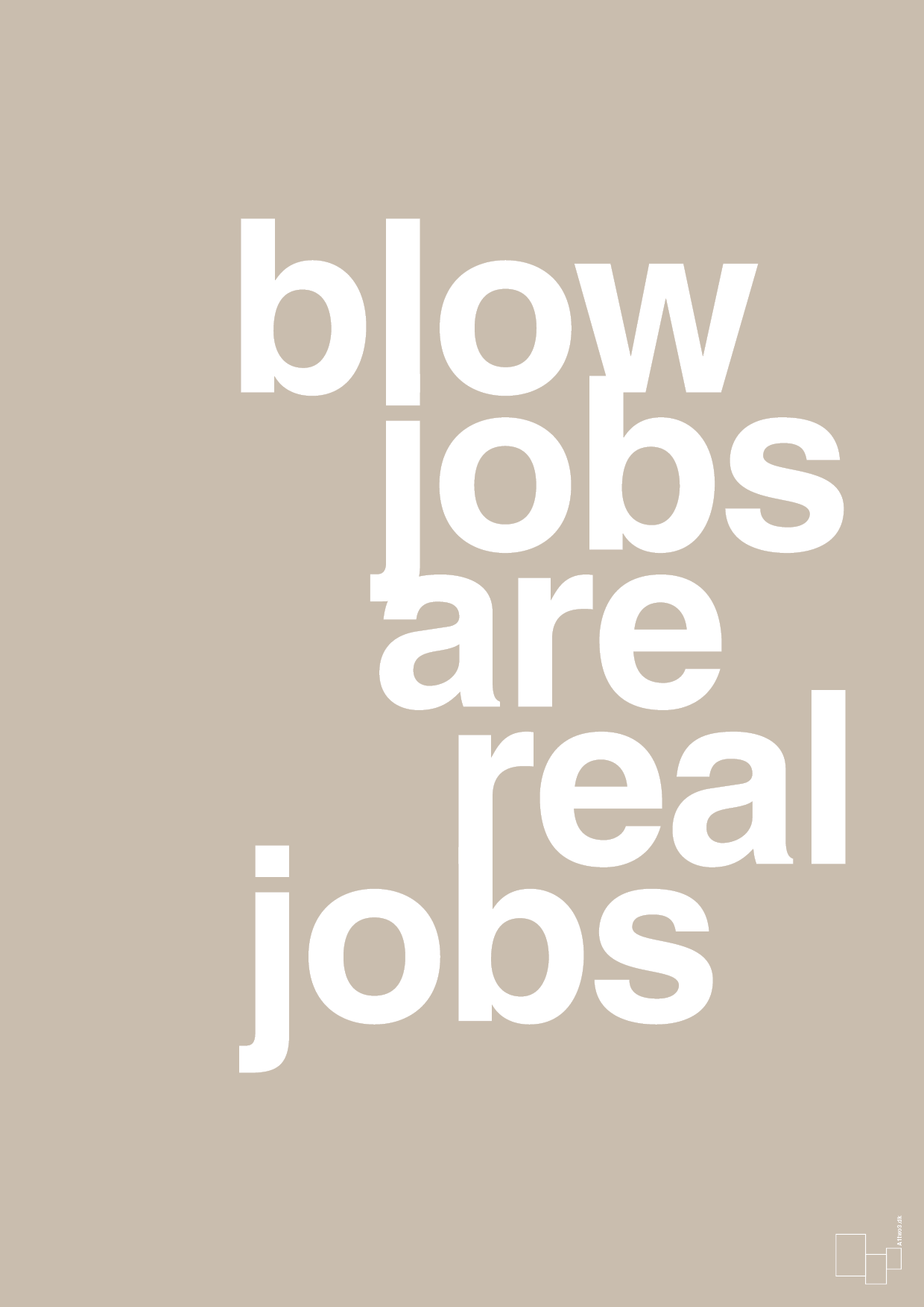 plakat: blowjobs are real jobs - creamy mushroom-Frække-A1two3