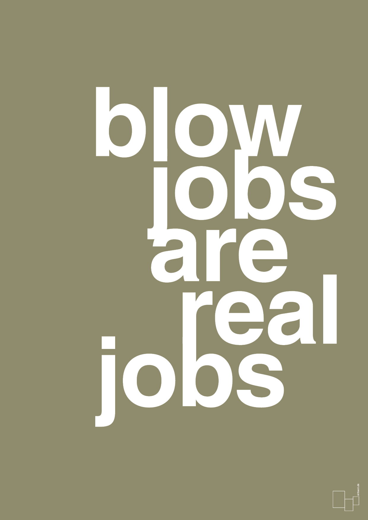 plakat: blowjobs are real jobs - misty forrest-Frække-A1two3