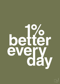 plakat: 1 percent better everyday - secret meadow