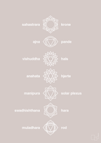 plakat: chakra - broken beige