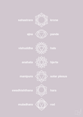 plakat: chakra - dusty lilac