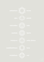 plakat: chakra - painters white