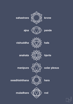 plakat: chakra - petrol