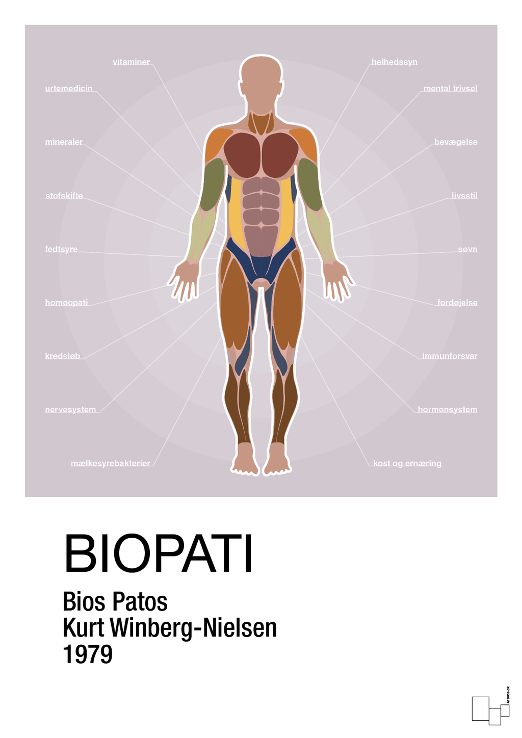 plakat: biopati - dusty lilac