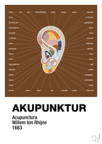 plakat: akupunktur - dark brown-Alternativ-A1two3
