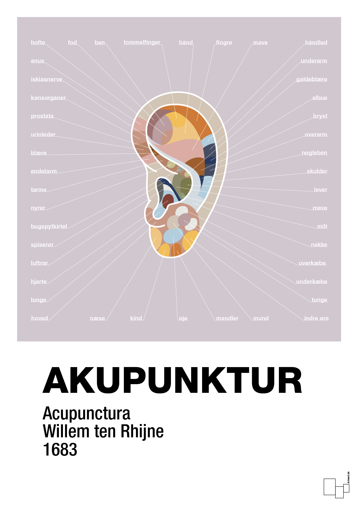 plakat: akupunktur - dusty lilac-Alternativ-A1two3