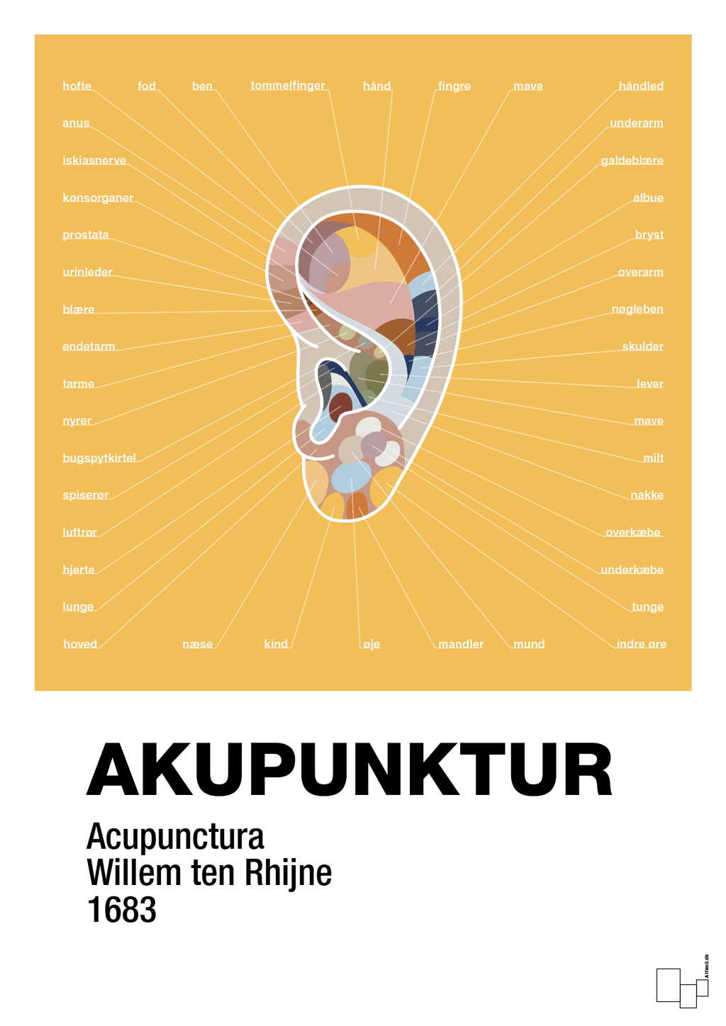plakat: akupunktur - honeycomb-Alternativ-A1two3