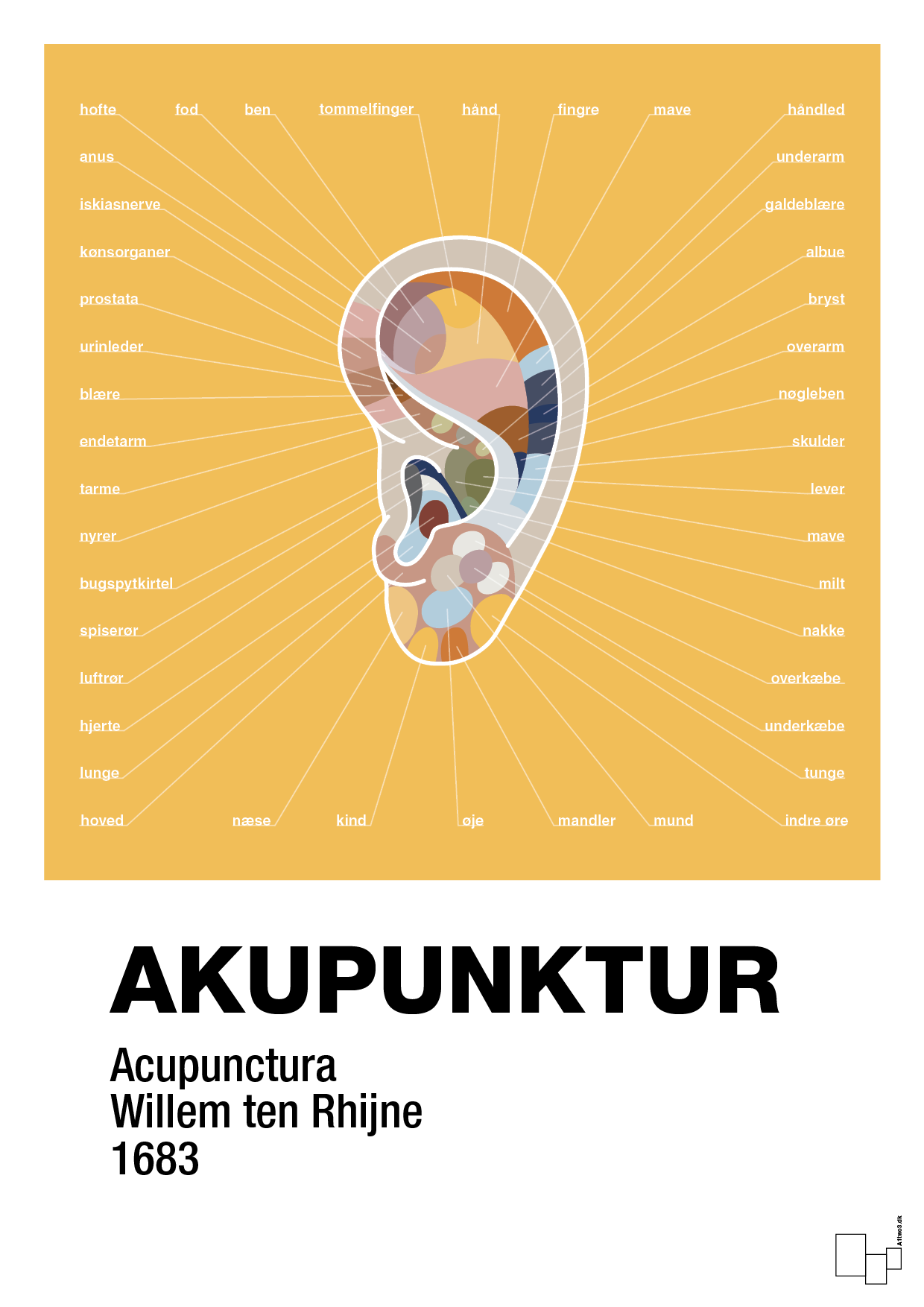plakat: akupunktur - honeycomb-Alternativ-A1two3