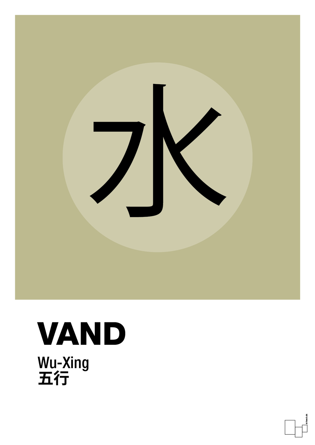 plakat: de fem faser - vand - back to nature-Alternativ-A1two3