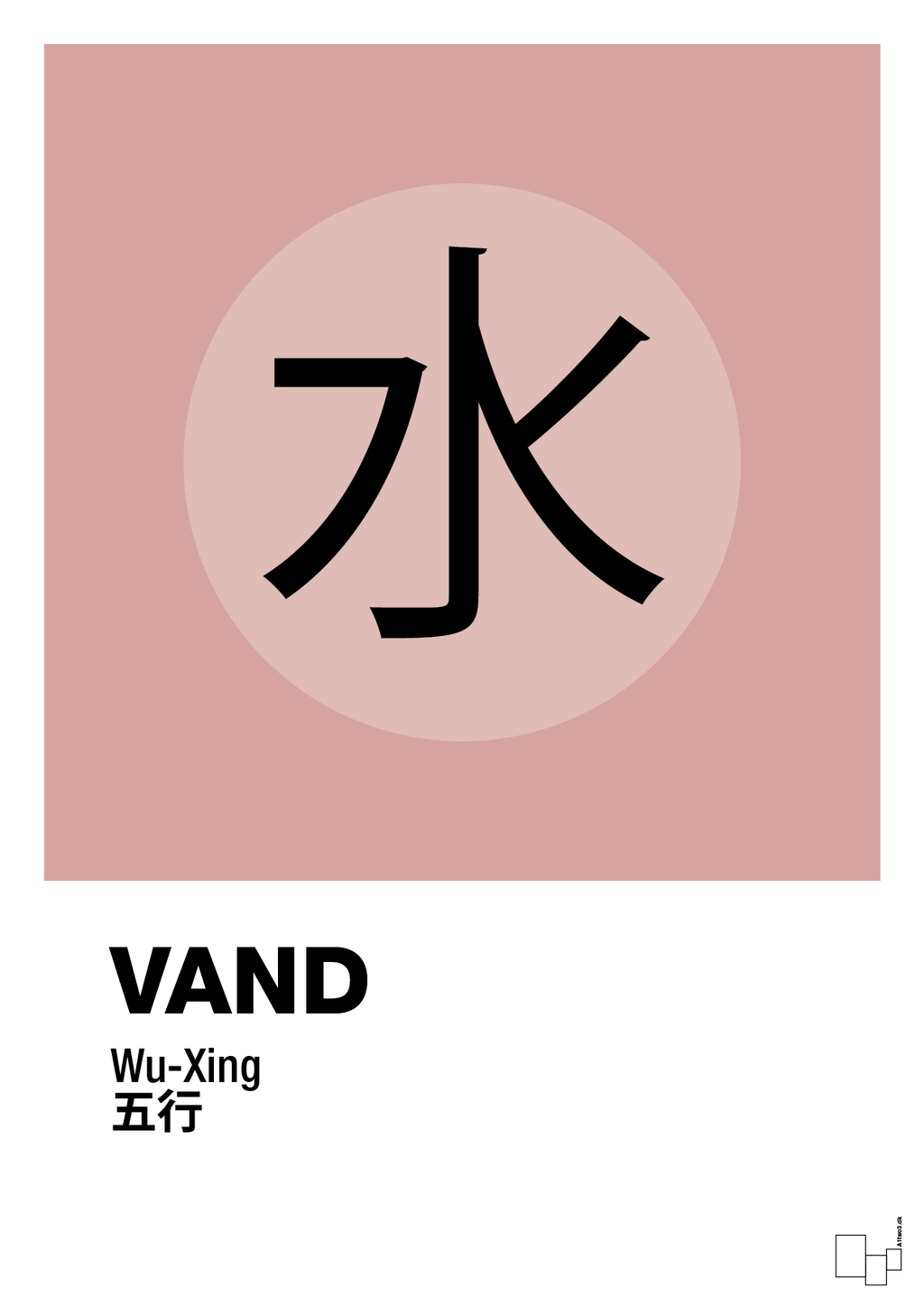 plakat: de fem faser - vand - bubble shell-Alternativ-A1two3