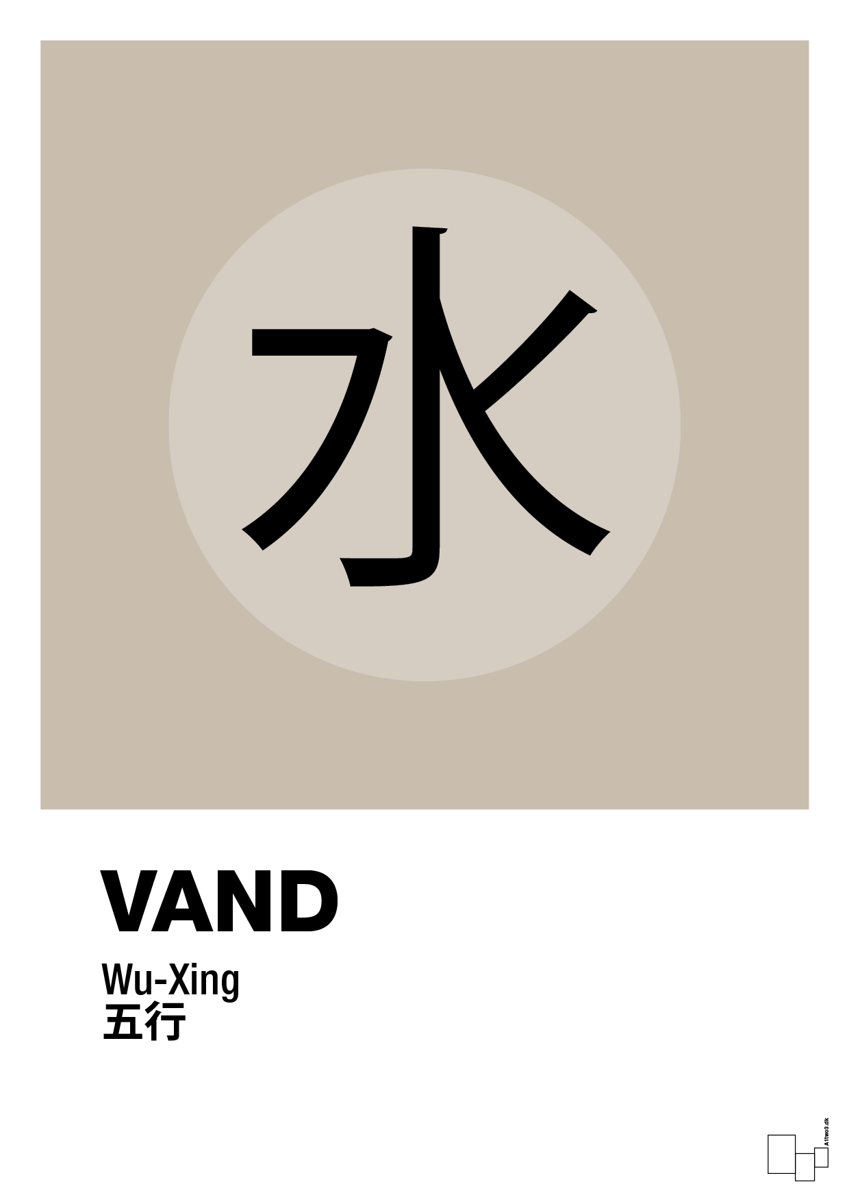 plakat: de fem faser - vand - creamy mushroom-Alternativ-A1two3