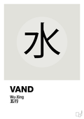 plakat: de fem faser - vand - painters white-Alternativ-A1two3