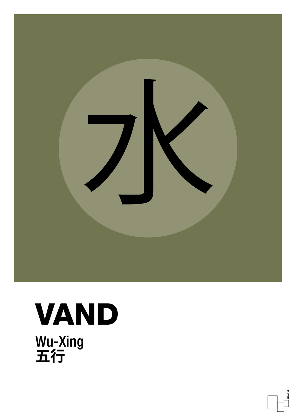 plakat: de fem faser - vand - secret meadow-Alternativ-A1two3