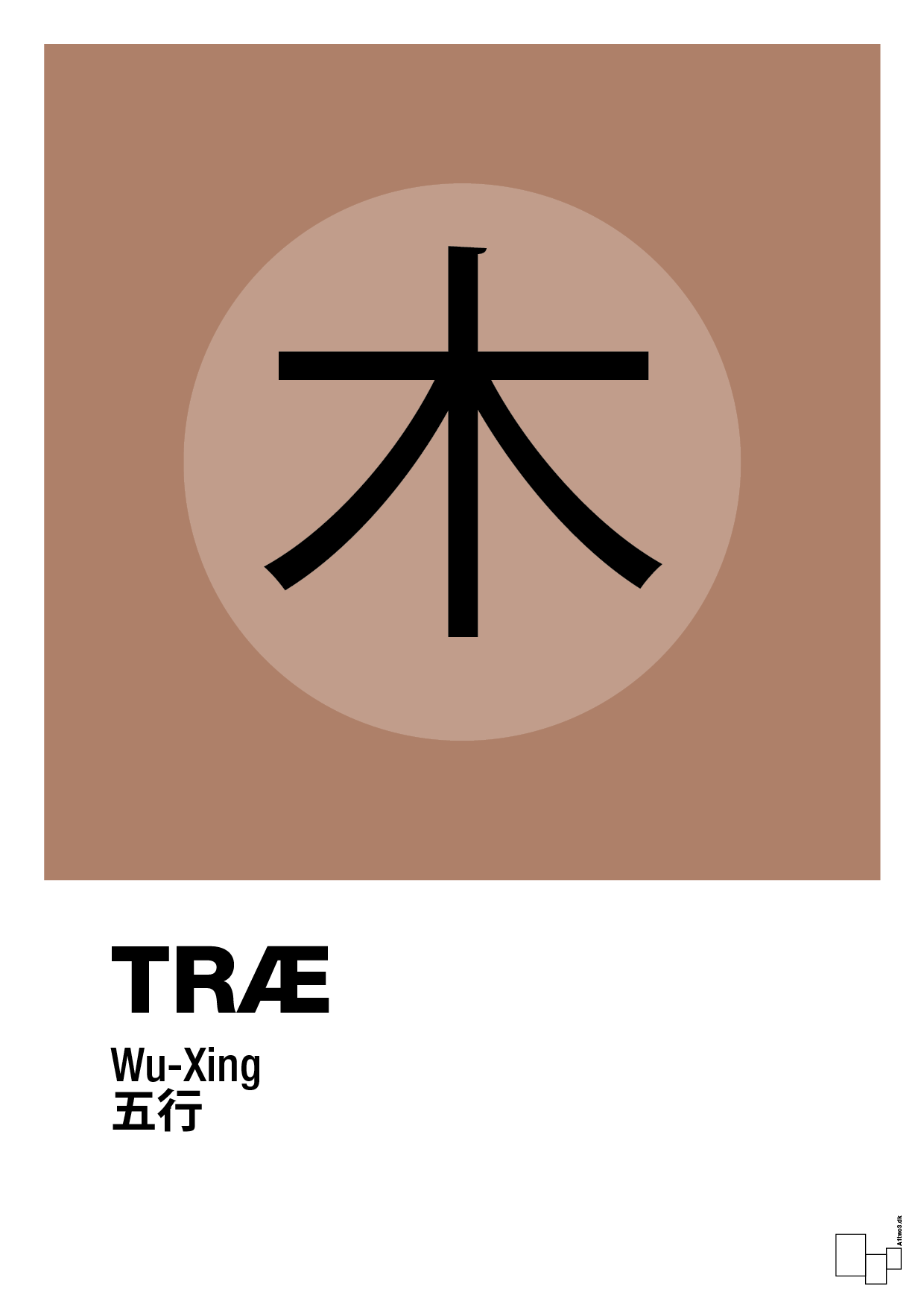 plakat: de fem faser - træ - cider spice-Alternativ-A1two3
