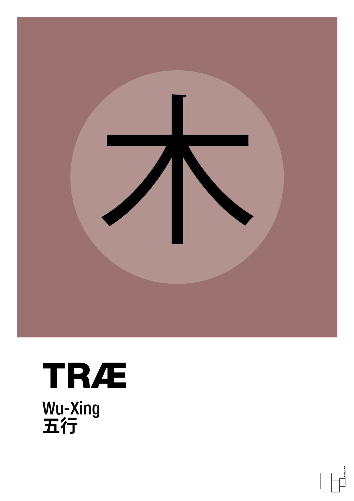 plakat: de fem faser - træ - plum-Alternativ-A1two3