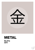 plakat: de fem faser - metal - broken beige-Alternativ-A1two3