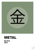 plakat: de fem faser - metal - jade-Alternativ-A1two3