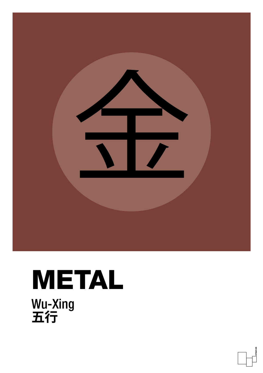 plakat: de fem faser - metal - red pepper-Alternativ-A1two3