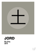 plakat: de fem faser - jord - battleship gray-Alternativ-A1two3