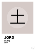 plakat: de fem faser - jord - broken beige-Alternativ-A1two3
