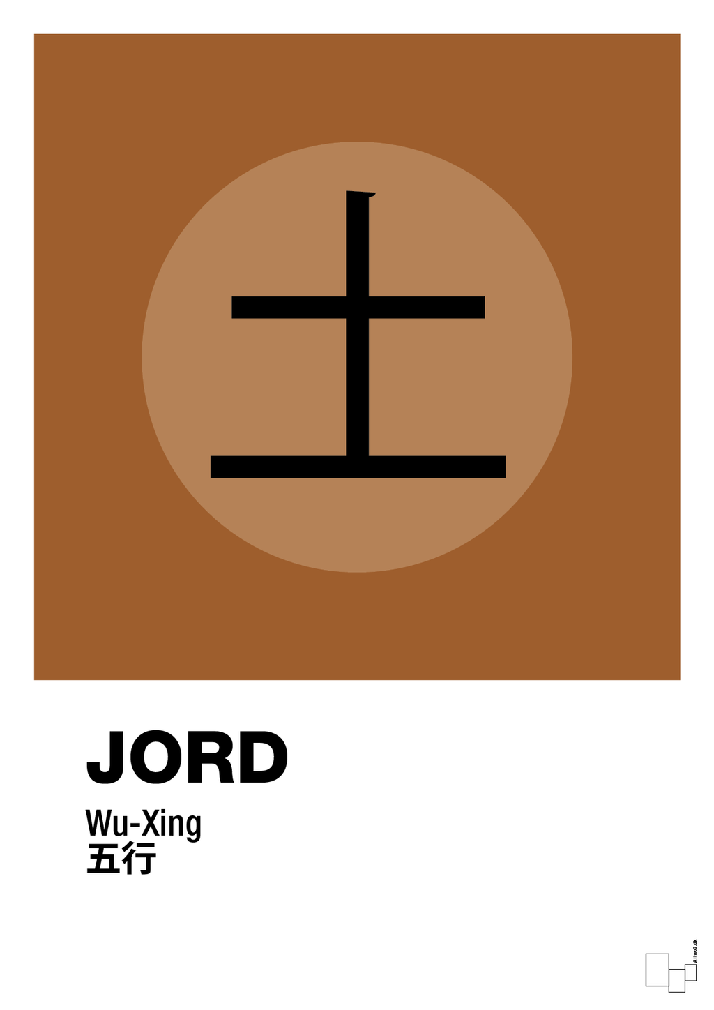 plakat: de fem faser - jord - cognac-Alternativ-A1two3