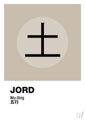 plakat: de fem faser - jord - creamy mushroom-Alternativ-A1two3