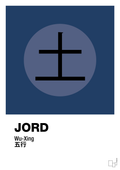 plakat: de fem faser - jord - lapis blue-Alternativ-A1two3