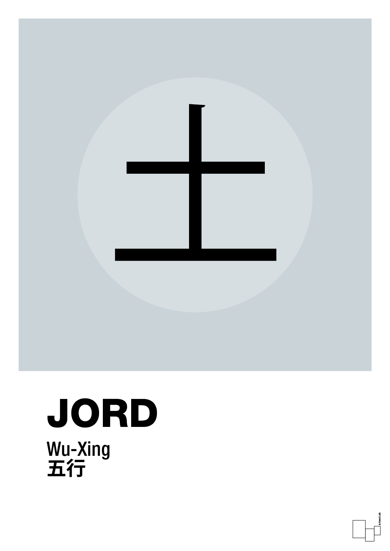 plakat: de fem faser - jord - light drizzle-Alternativ-A1two3
