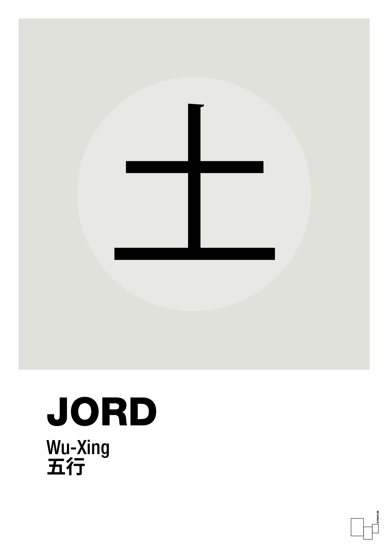 plakat: de fem faser - jord - painters white-Alternativ-A1two3