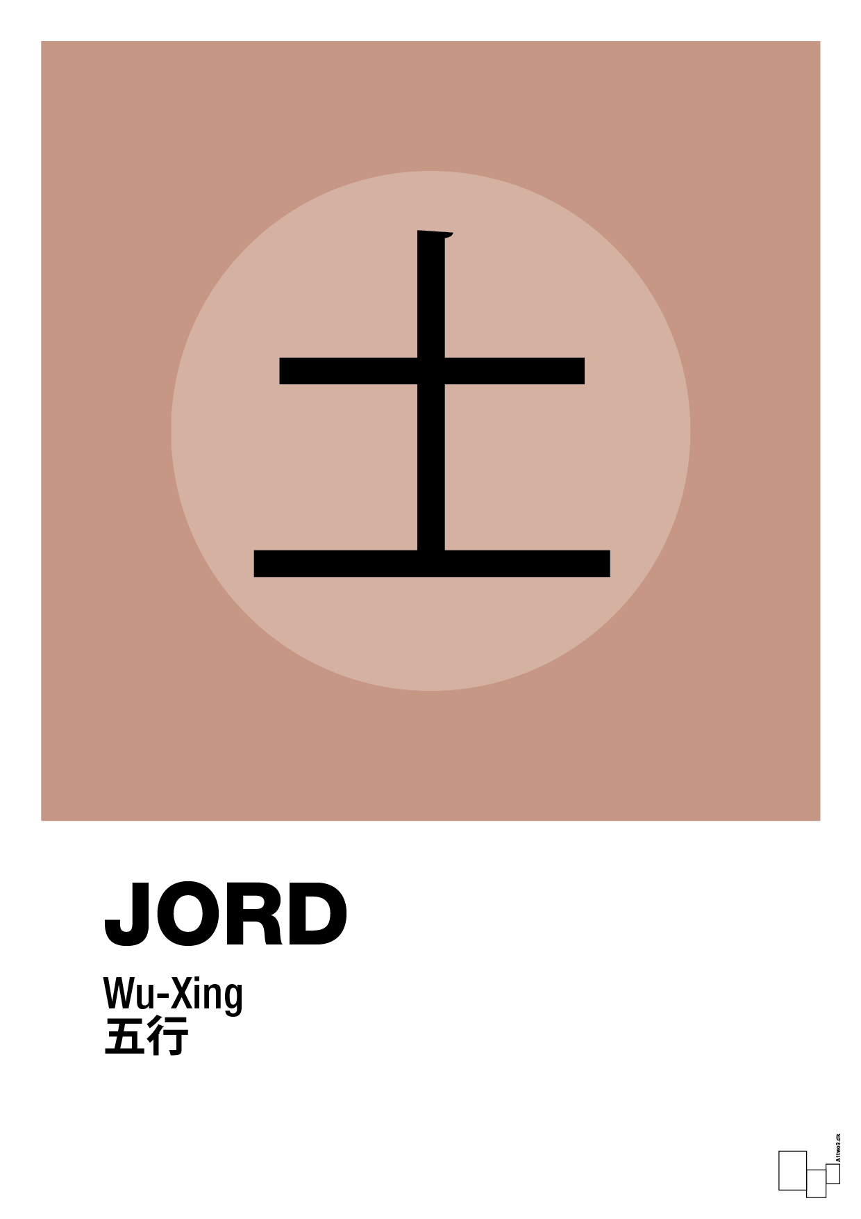 plakat: de fem faser - jord - powder-Alternativ-A1two3