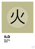 plakat: de fem faser - ild - back to nature-Alternativ-A1two3
