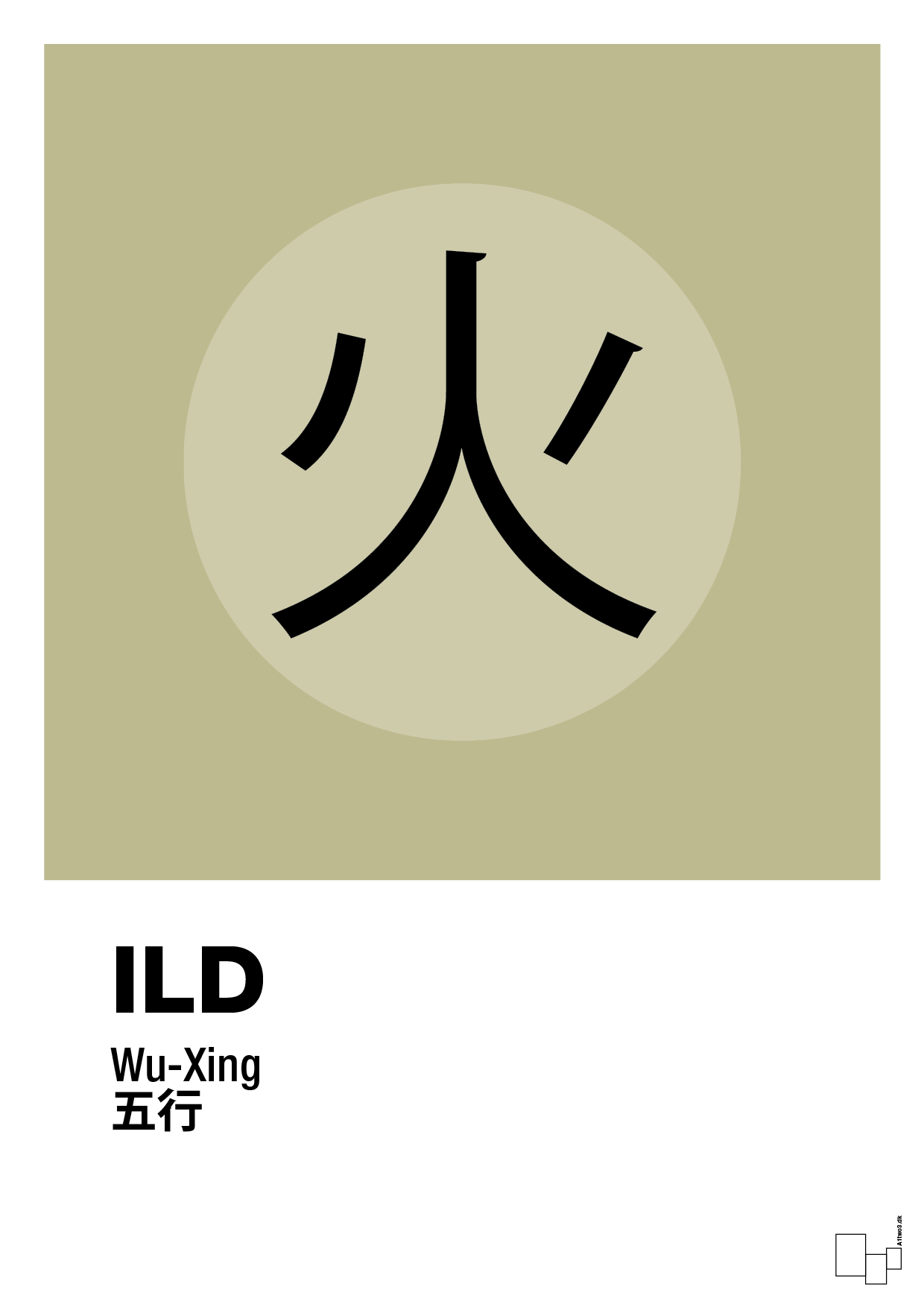 plakat: de fem faser - ild - back to nature-Alternativ-A1two3