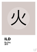 plakat: de fem faser - ild - broken beige-Alternativ-A1two3