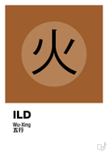 plakat: de fem faser - ild - cognac-Alternativ-A1two3
