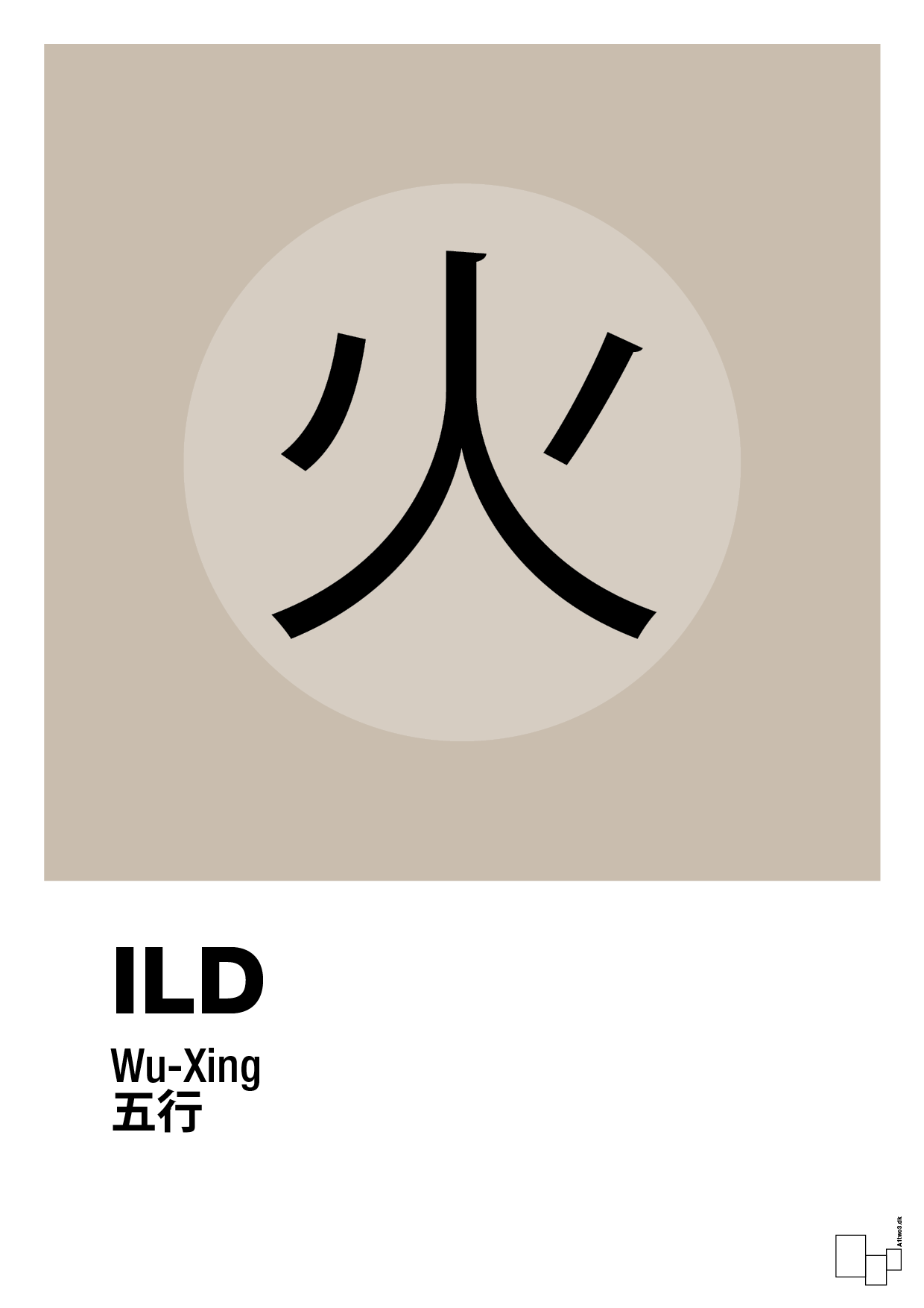 plakat: de fem faser - ild - creamy mushroom-Alternativ-A1two3