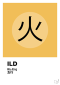 plakat: de fem faser - ild - honeycomb-Alternativ-A1two3