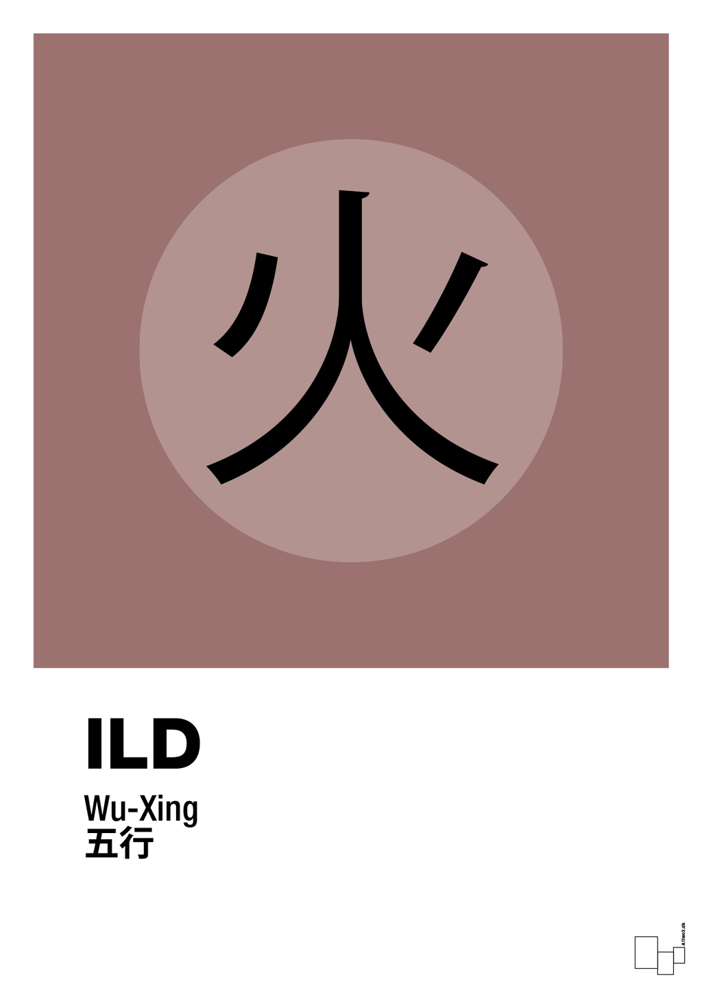 plakat: de fem faser - ild - plum-Alternativ-A1two3
