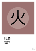 plakat: de fem faser - ild - plum-Alternativ-A1two3