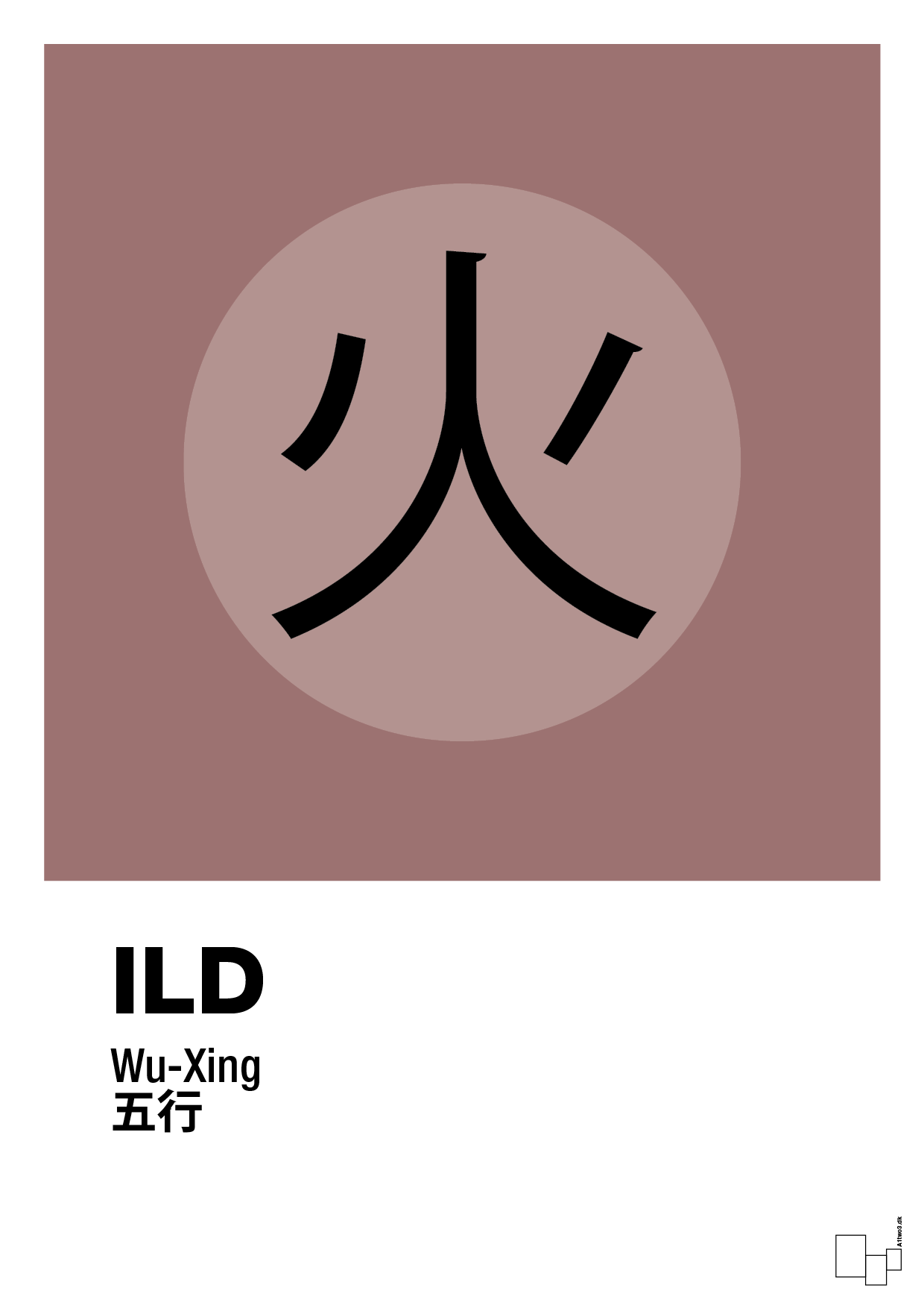 plakat: de fem faser - ild - plum-Alternativ-A1two3