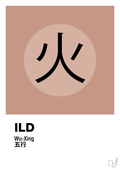 plakat: de fem faser - ild - powder-Alternativ-A1two3