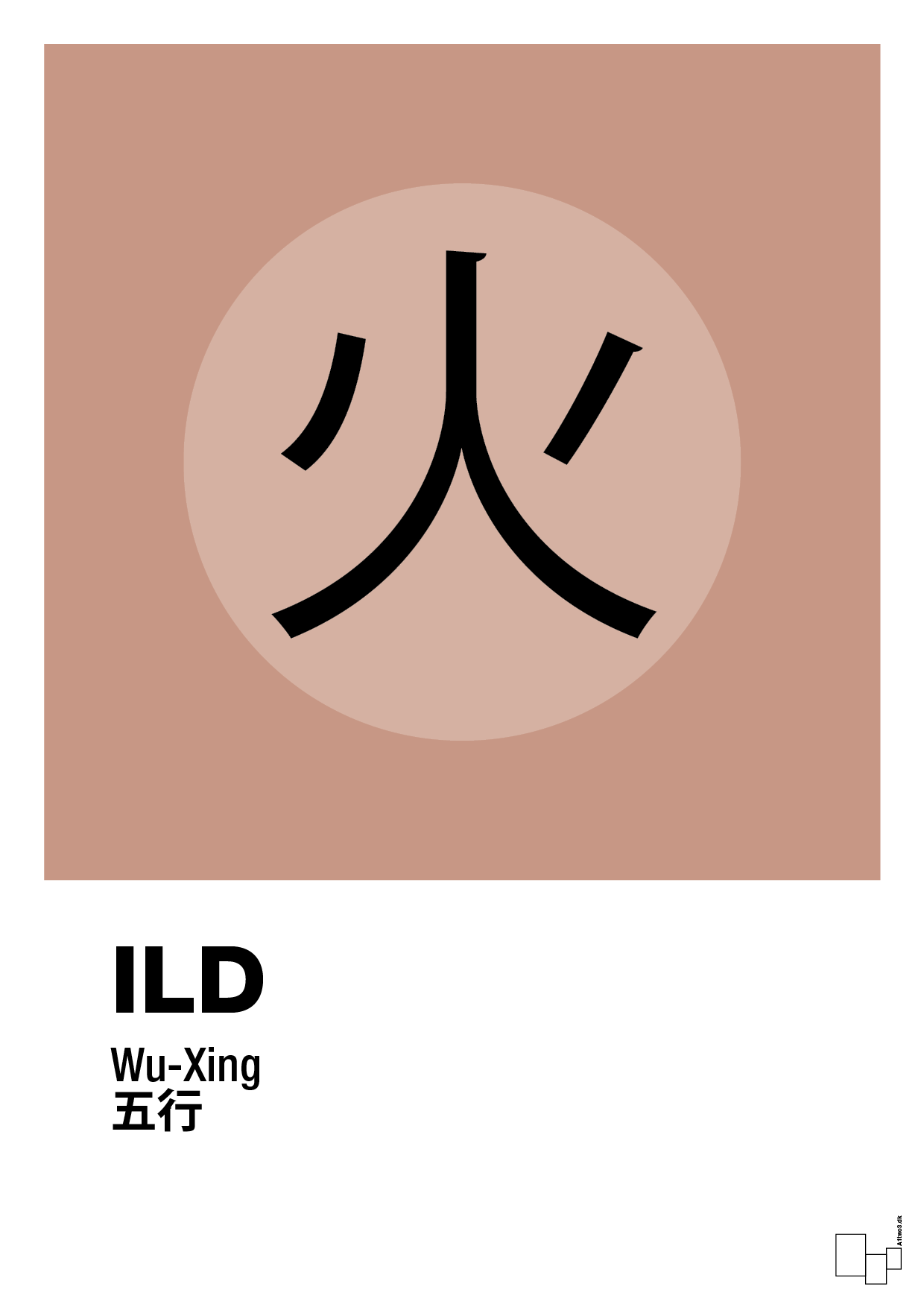 plakat: de fem faser - ild - powder-Alternativ-A1two3
