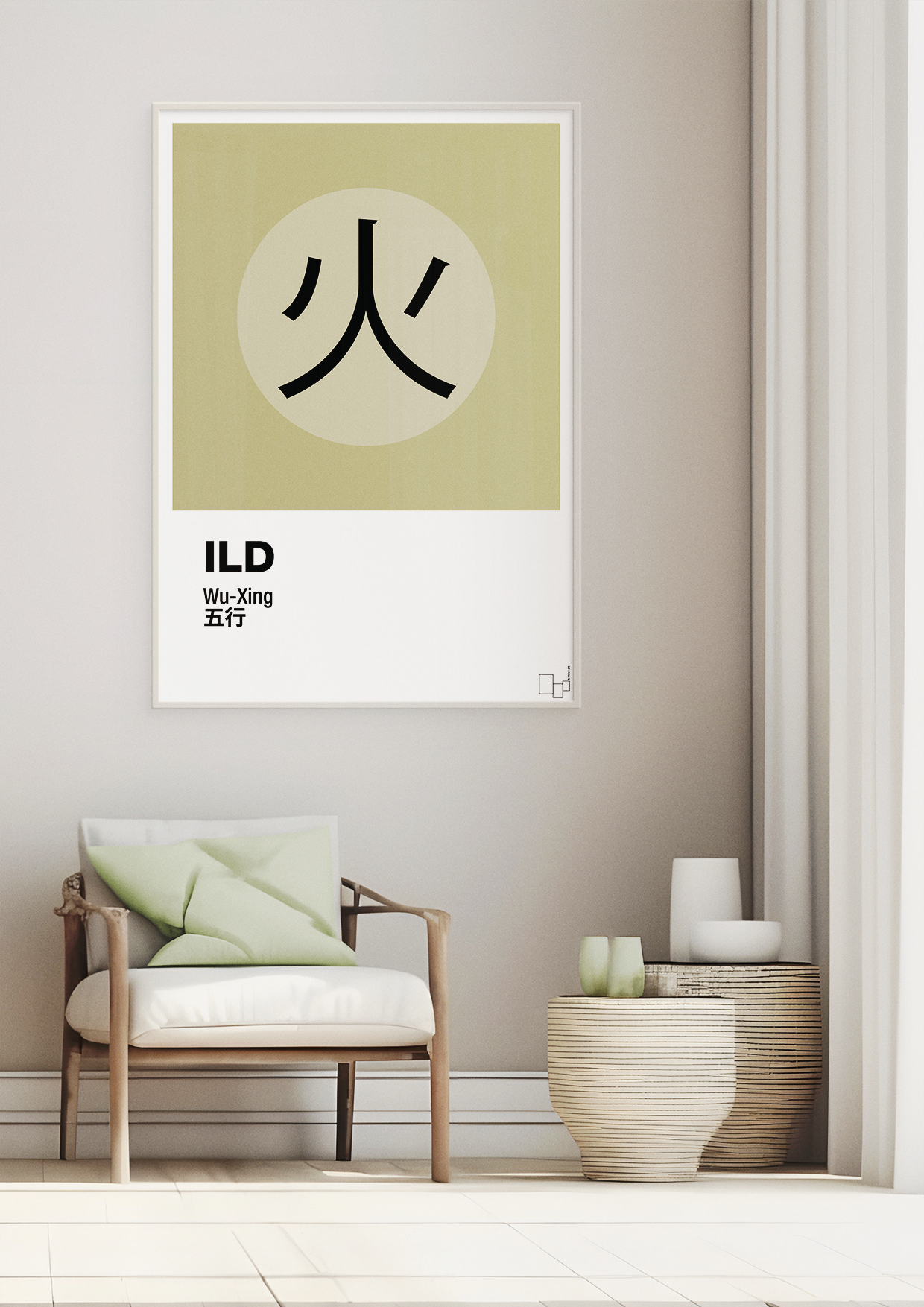 plakat: de fem faser - ild - graphic charcoal-Alternativ-A1two3