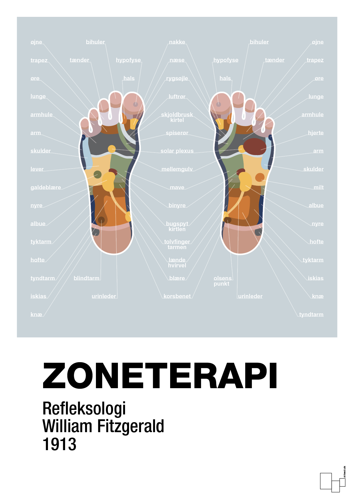 plakat: zoneterapi - light drizzle-Alternativ-A1two3