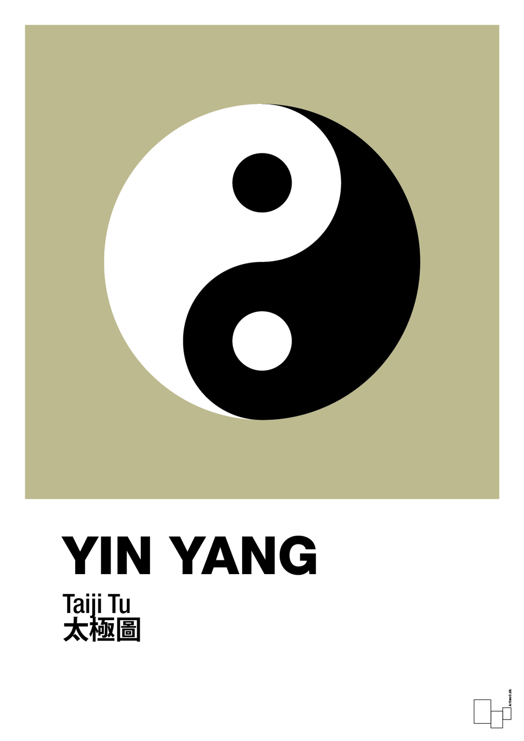 plakat: yin yang - back to nature-Alternativ-A1two3